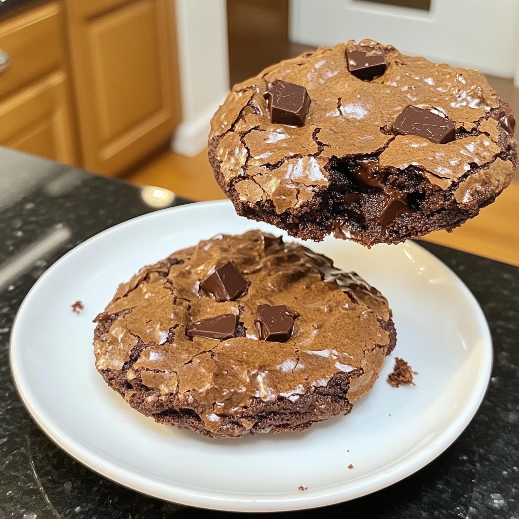 Fudgy Chocolate Brownie Cookies