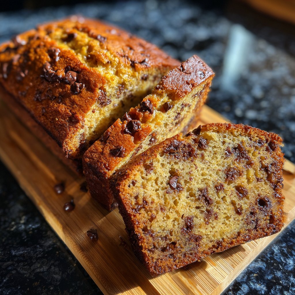 Banana Bread with Mini Chocolate Chips Recipe