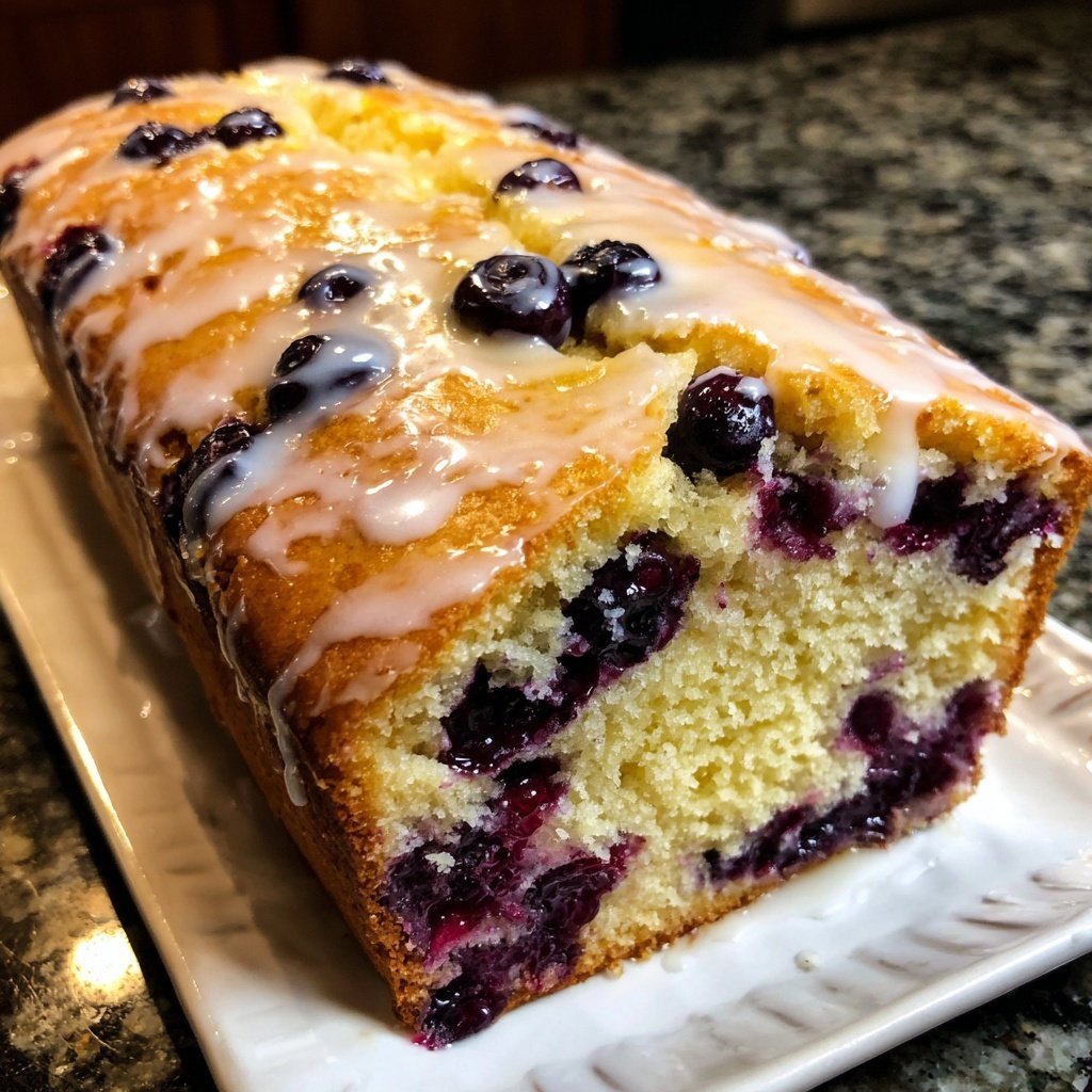 Baking & Desserts Lemon Blueberry Loaf Cake