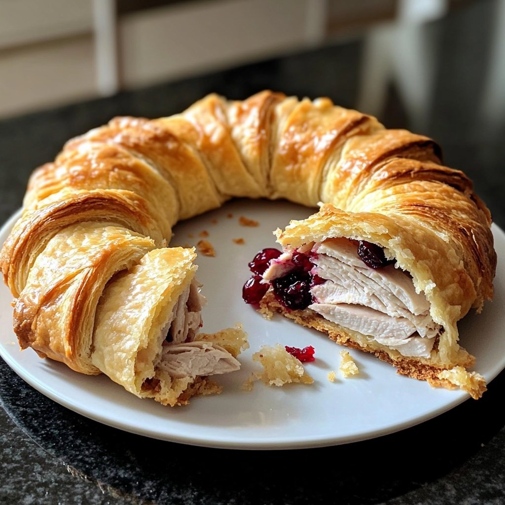 Looking for a Holiday Appetizer Recipe? Try This Turkey Cranberry Crescent Ring!