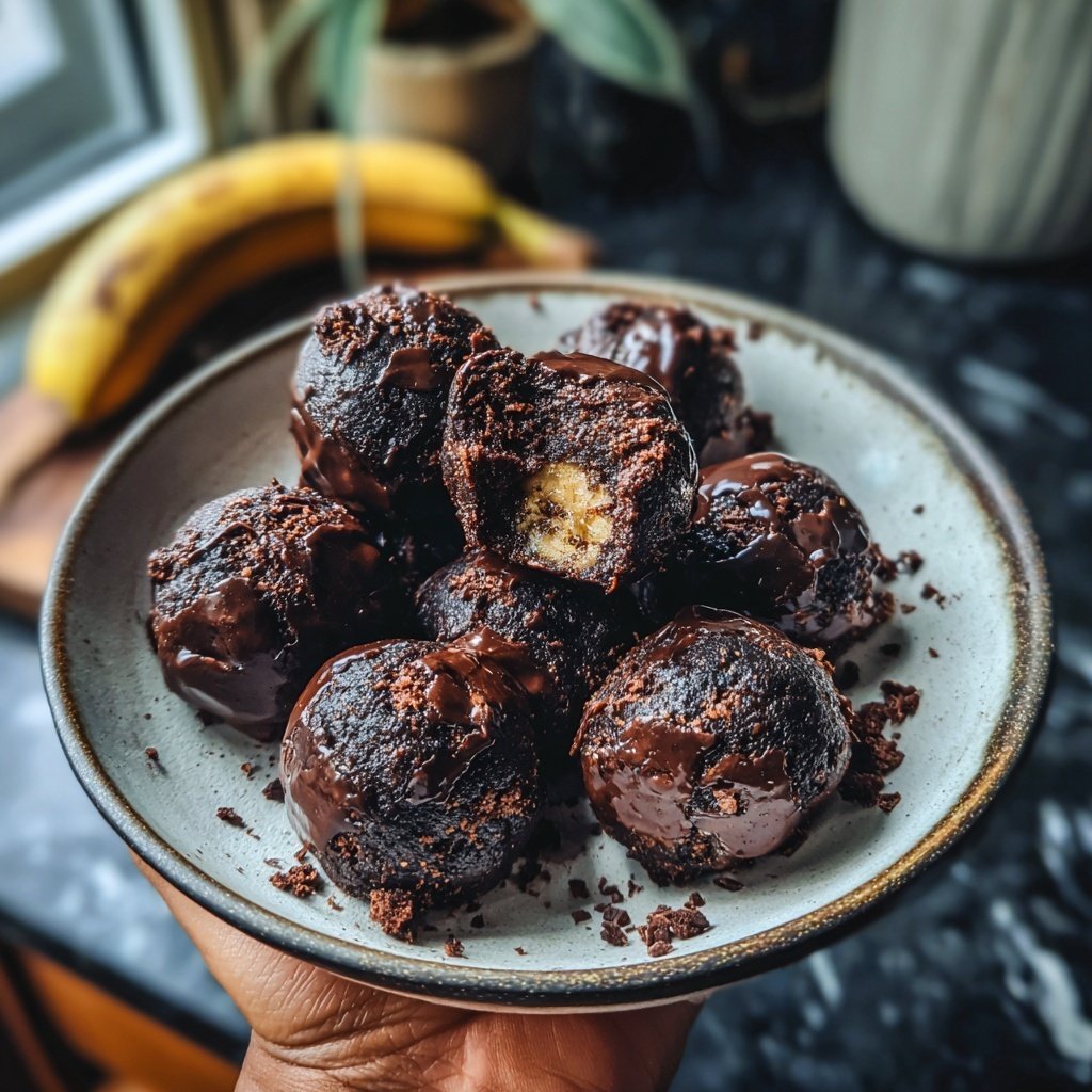 Chocolate Banana Snack Bites
