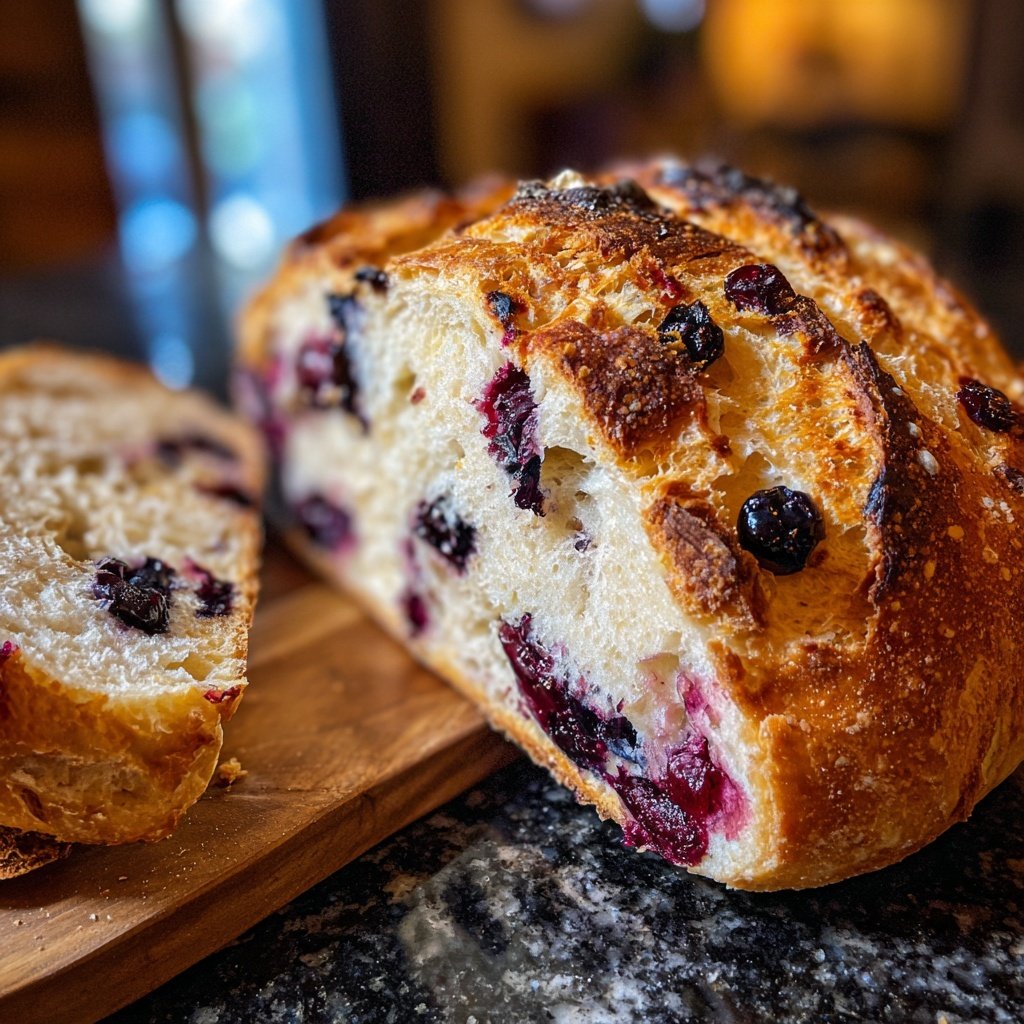 Blueberry Lemon Sourdough Bread