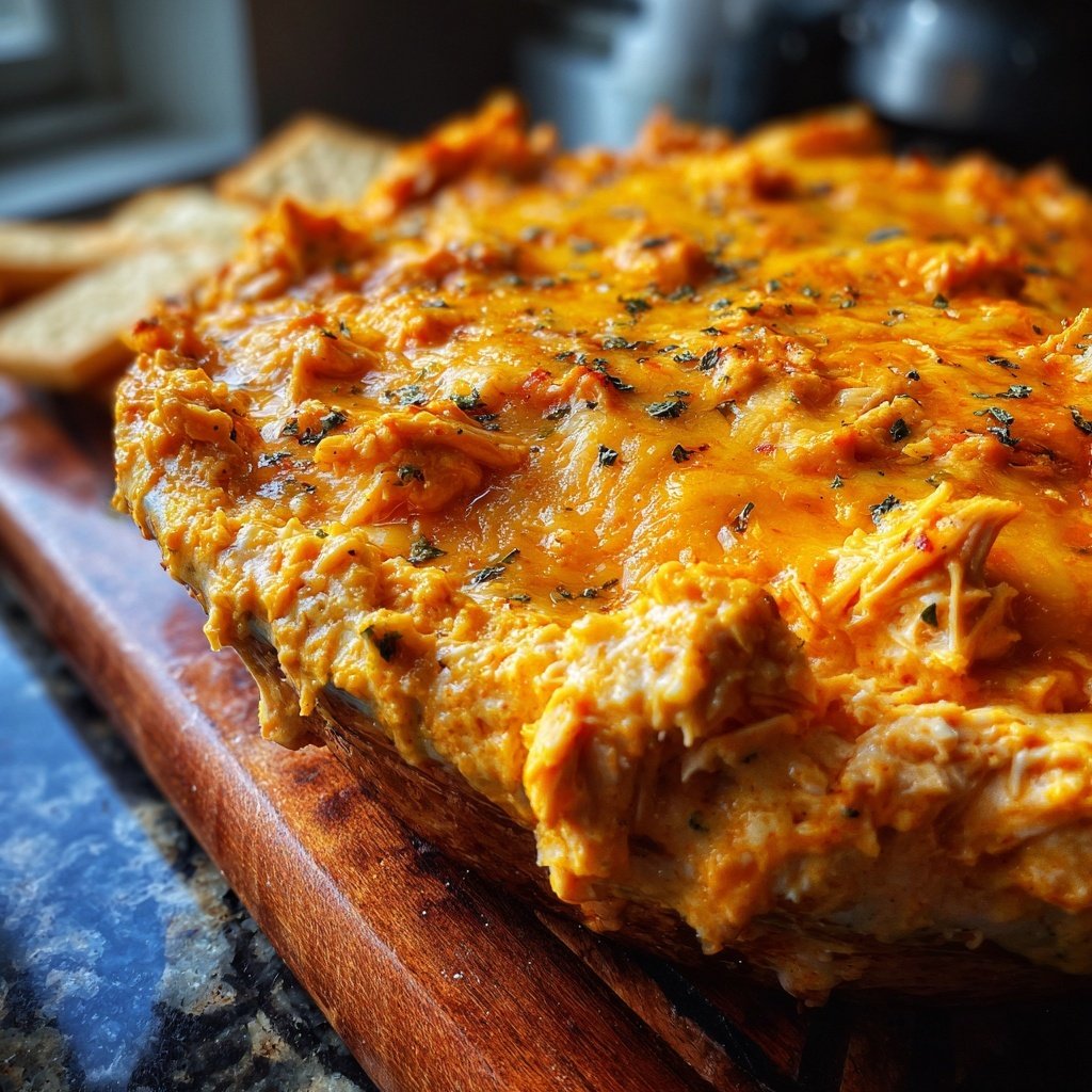 Spicy Buffalo Chicken Dip Appetizer
