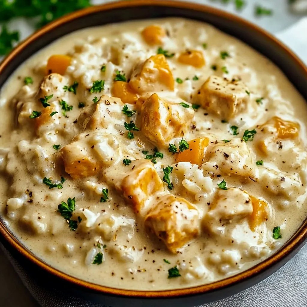 Creamy Smothered Chicken and Rice