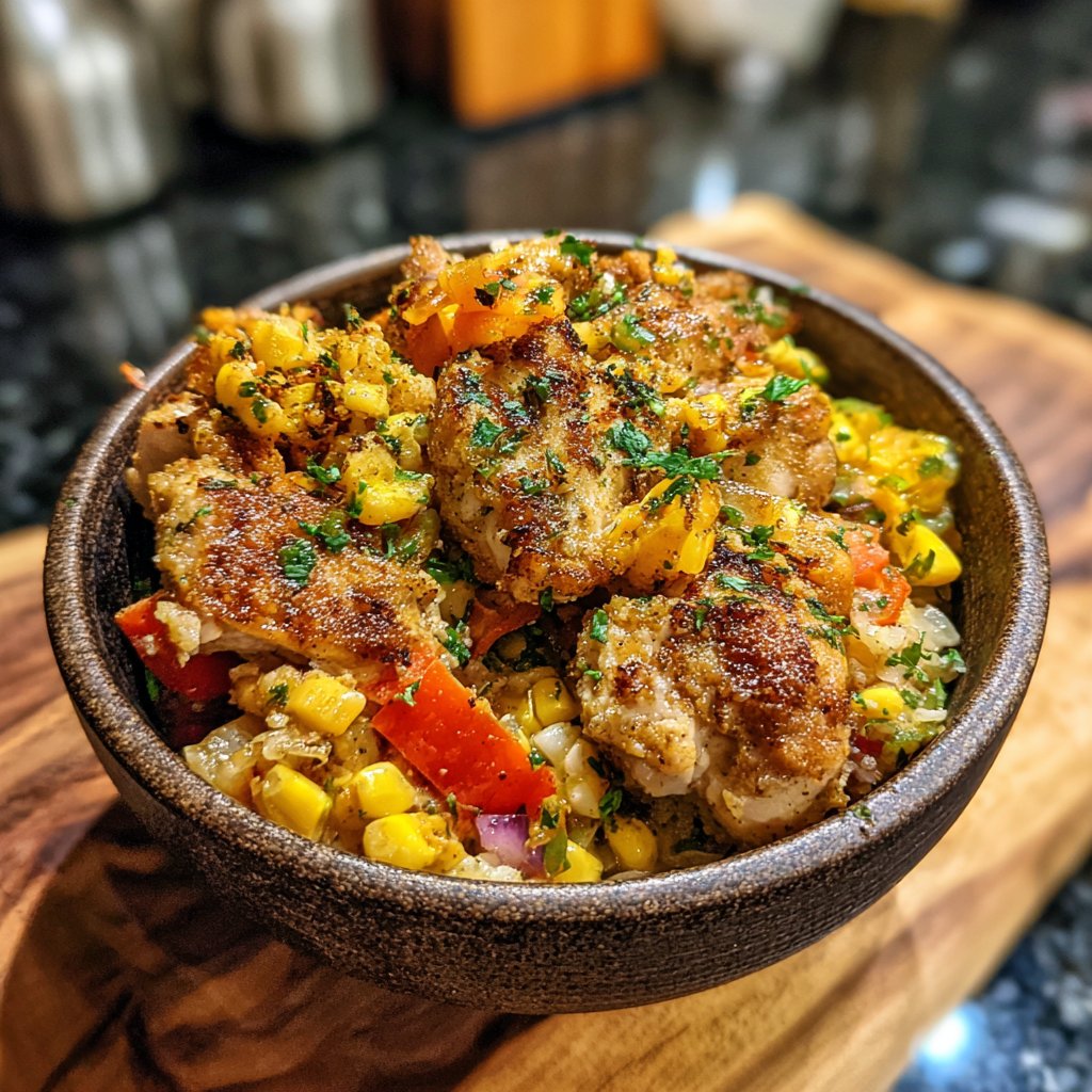 High Protein Dinner Chicken Bowl