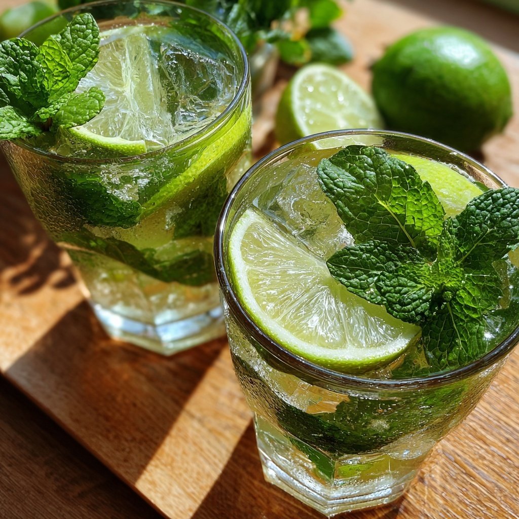 Spring Drinks With Mint And Lime