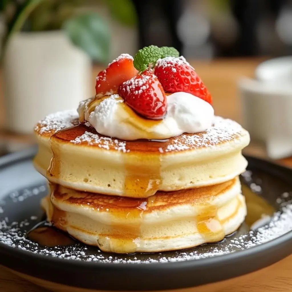 Fluffy Japanese Soufflé Pancakes