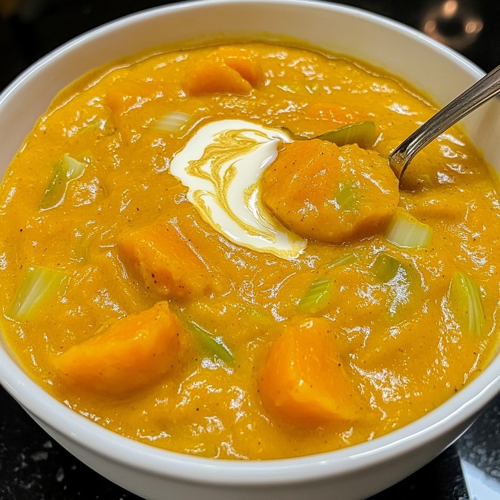 Squash Soup with Leeks