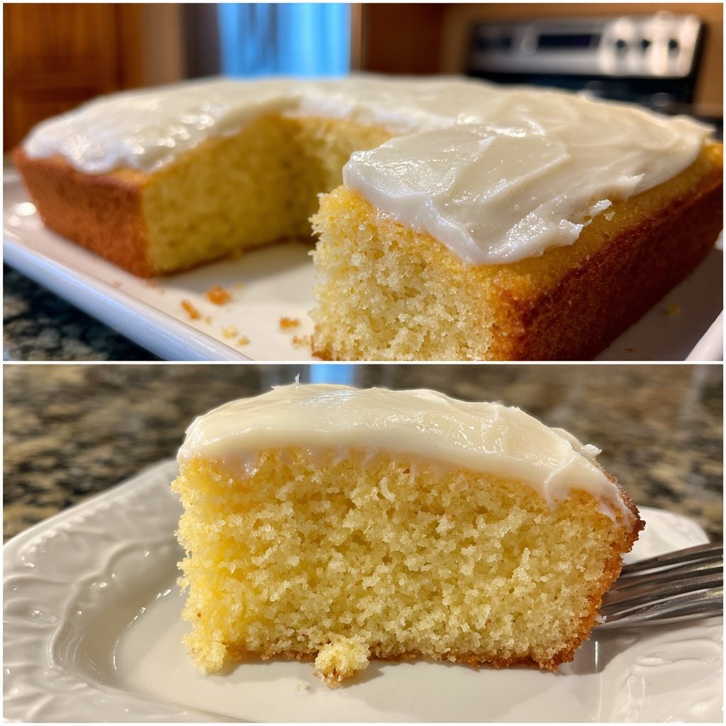 Simple Vanilla Sheet Cake