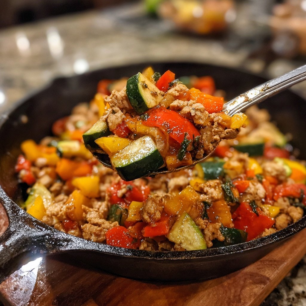 Ground Turkey And Vegetable Stir Fry