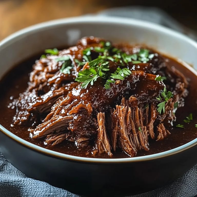 Caramelized Pulled Beef Brisket