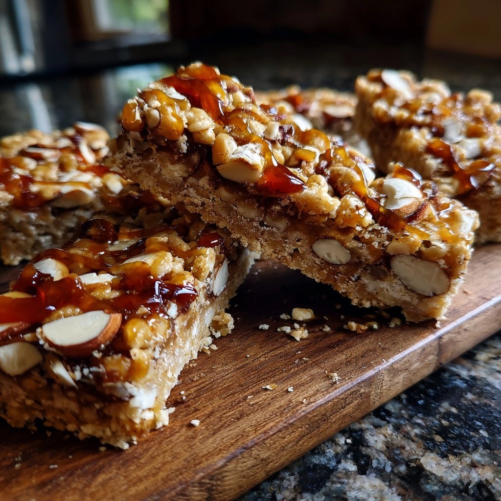 Healthy Honey Almond Snack Bars