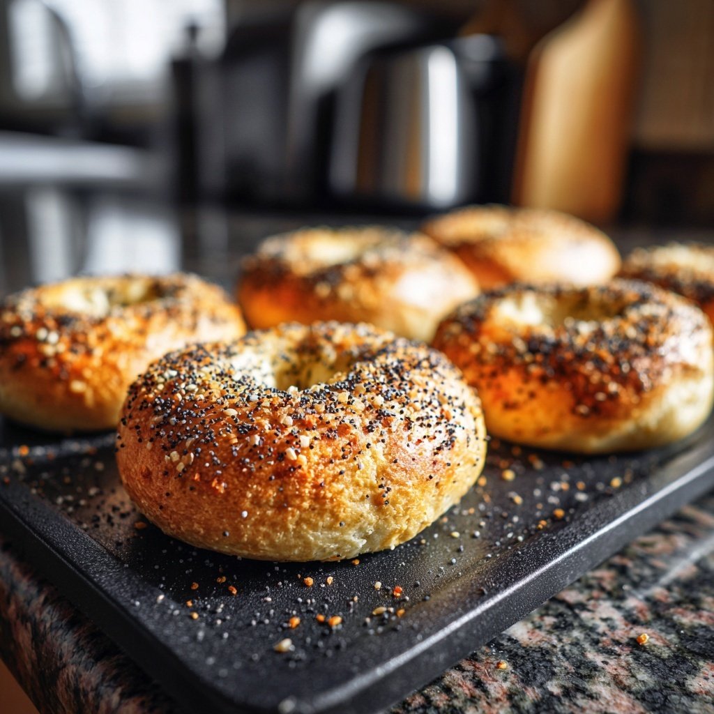 Protein Bagels With Poppy Seeds