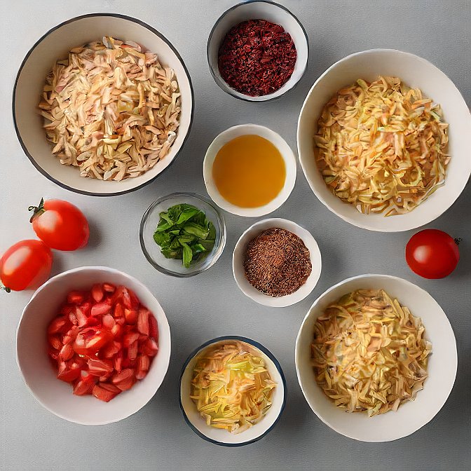 Ingredients for Orzo Pasta Salad