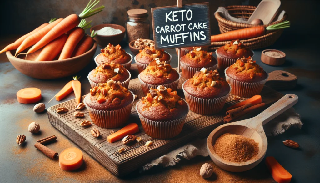 Keto Carrot Cake Muffins: