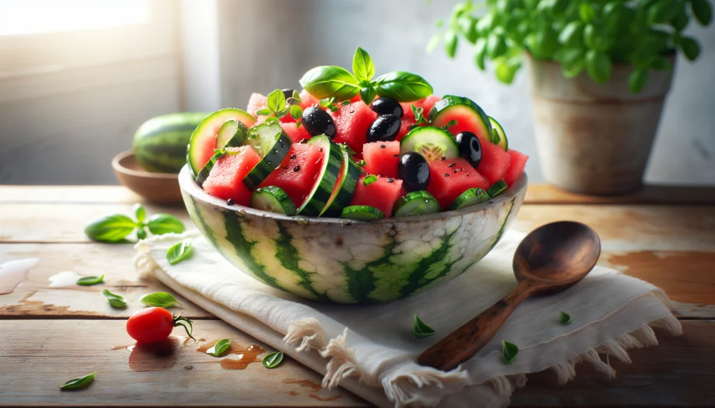 Watermelon Salad Recipe without Feta