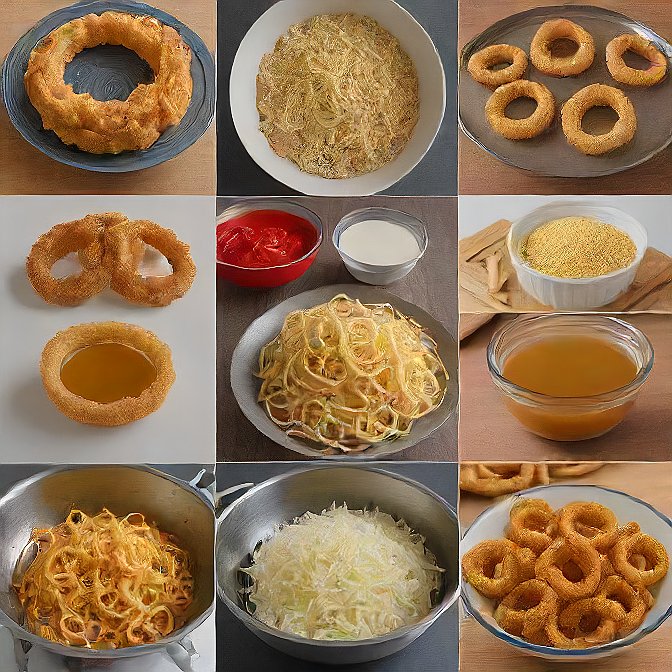 Ingredient List and Preparation of Crispy Onion Rings