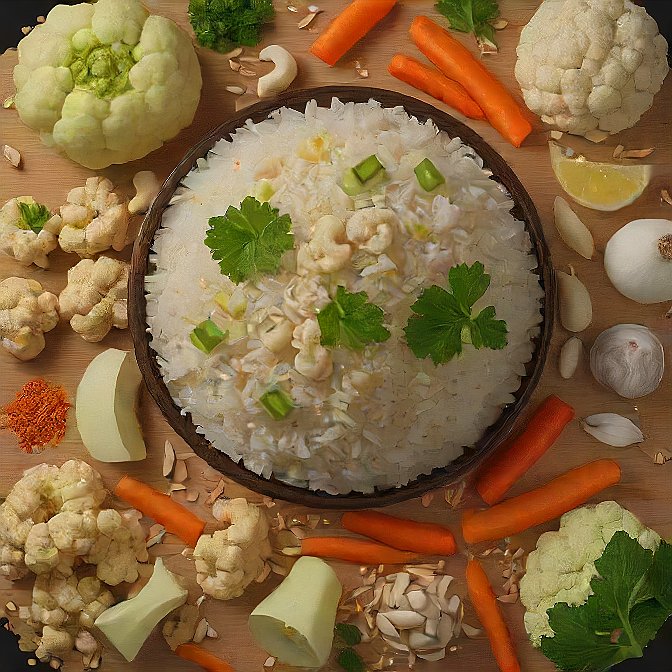 cauliflower fried rice Ingredients