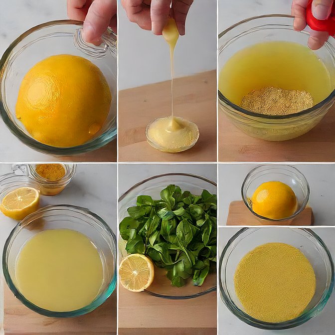 Making the Lemon Vinaigrette