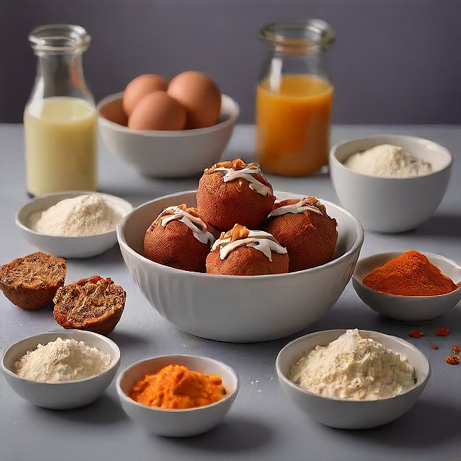 Ingredients Required for Keto Carrot Cake Muffins