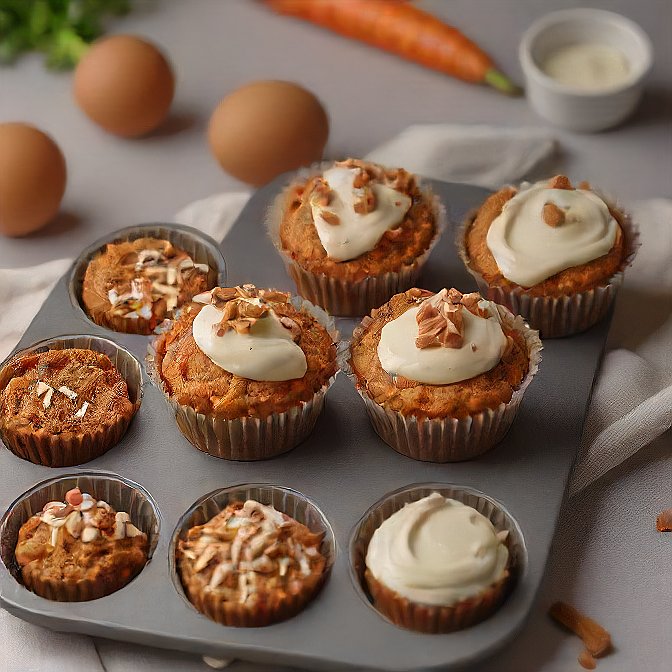 Keto Carrot Cake Muffins Steps Instructions