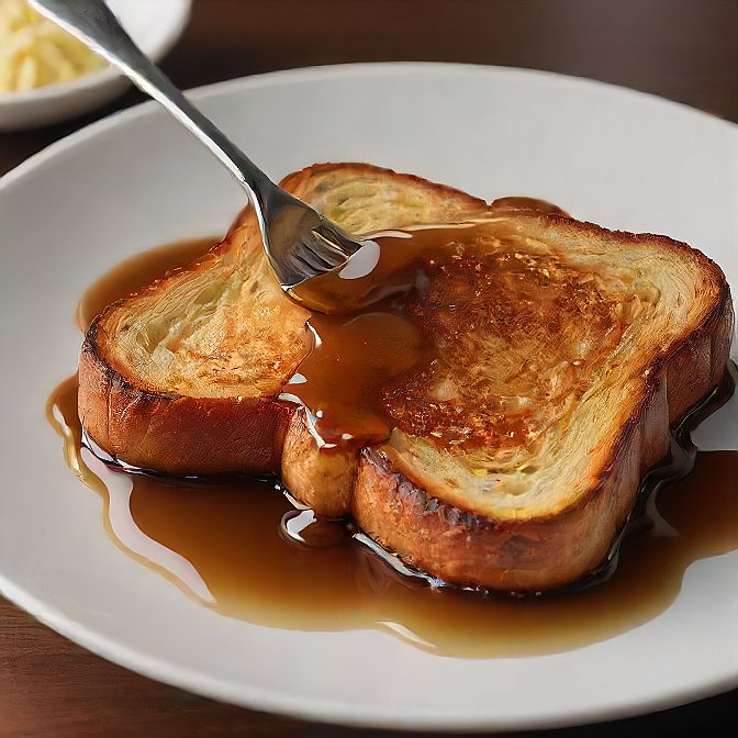 Caramelizing the French Toast