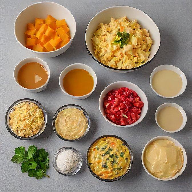 Ingredients Needed for crustless mini quiches recipe