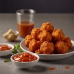 Coating with Buffalo Sauce Buffalo cauliflower bites